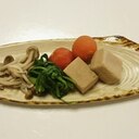高野豆腐と野菜の炊き合わせ